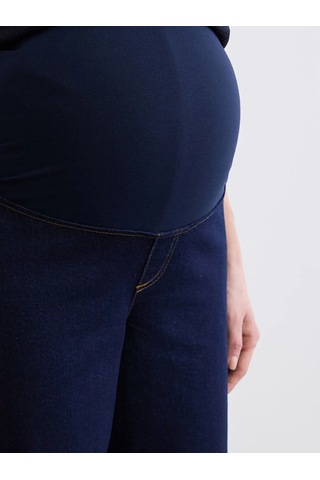 Lc Waikiki İndigo Karın Panelli Wideleg Hamile Jean Pantolon Indigo
