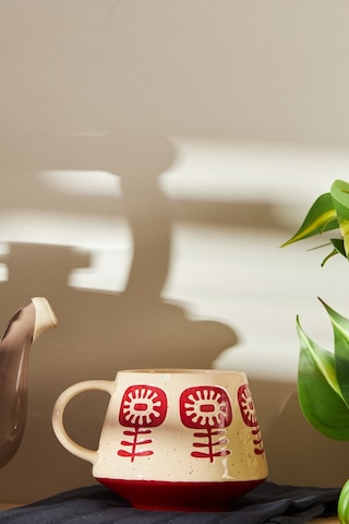 Emsan Ethnic Grass Kupa 480 ML Bordo