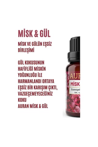 Auran Misk & Gül Esansiyel Uçucu Yağı 100 ML