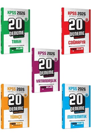 Yediklim 2026 Kpss Lisans Altın Soru Set 15 Kitap