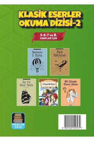 Klasik Eserler Okuma Dizisi-2 5 Kitap Set 5-6-7 Ve 8. Sınıfl...
