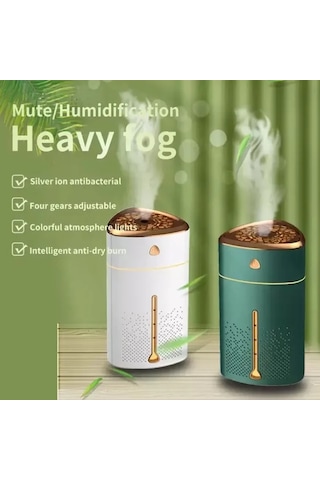 1000 Ml Ultrasonik Hava Nemlendirici Işıklı Buhar Makinesi Ve Aroma Difüzörü 5365