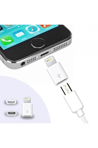 Apple İphone / İpad Micro Usb Dönüştürücü Adaptör Otg Aparat Standart