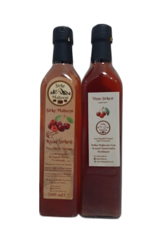 Sirke Mahzeni Kiraz + Vişne Sirkesi 2 x 500 ML Sirke Mahzeni Kiraz + Vişne Sirkesi 2 x 500 ML