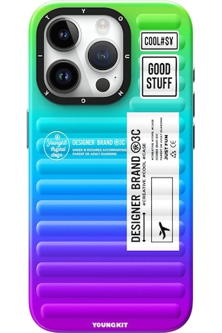 Apple Uyumlu iPhone 15 Pro Kılıf Youngkit The Secret Color Serisi Kapak Mor