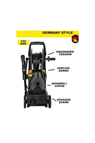 Germany Style GRM150 Max 150 Bar Bakır Sargılı Yüksek Basınçlı Makine
