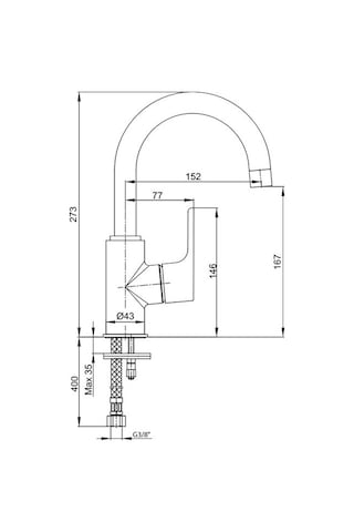 Eca Luna Kuğu Borulu Lavabo Bataryası Altın 102808953