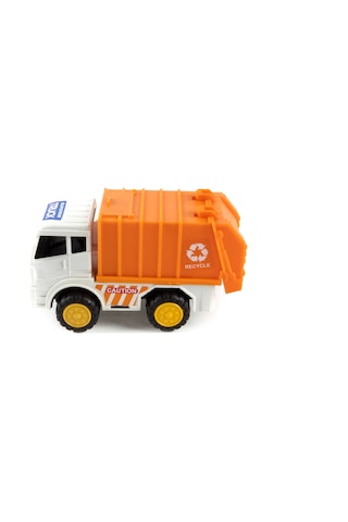 Oyuncak Mini Kamyon Sürtmeli Turuncu