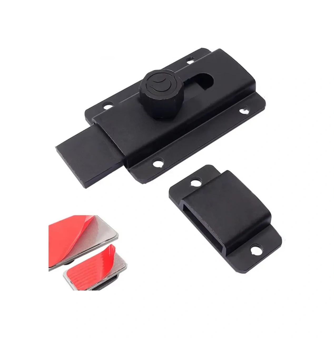 Makedon Kapı Sürgülü Kilit 60mm Siyah, İki Farklı Montaj Seçeneği 276152970