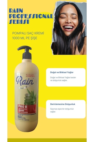 Rain Professional Pro 8 Revitalizing + Control Saç Kremi 1 L