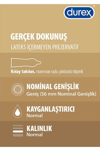 Durex Gerçek Dokunuş 10'lu Paket - Dr8079g10