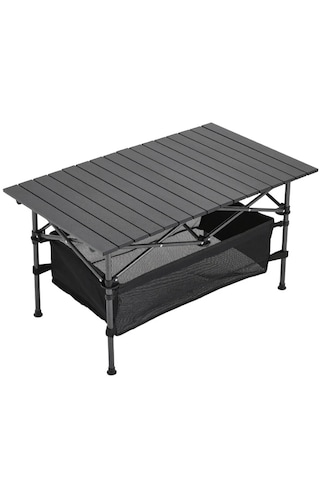 Funky Chaırs Family Xl Katlanabilir Alüminyum Kamp Masası - Siyah 117x55x50