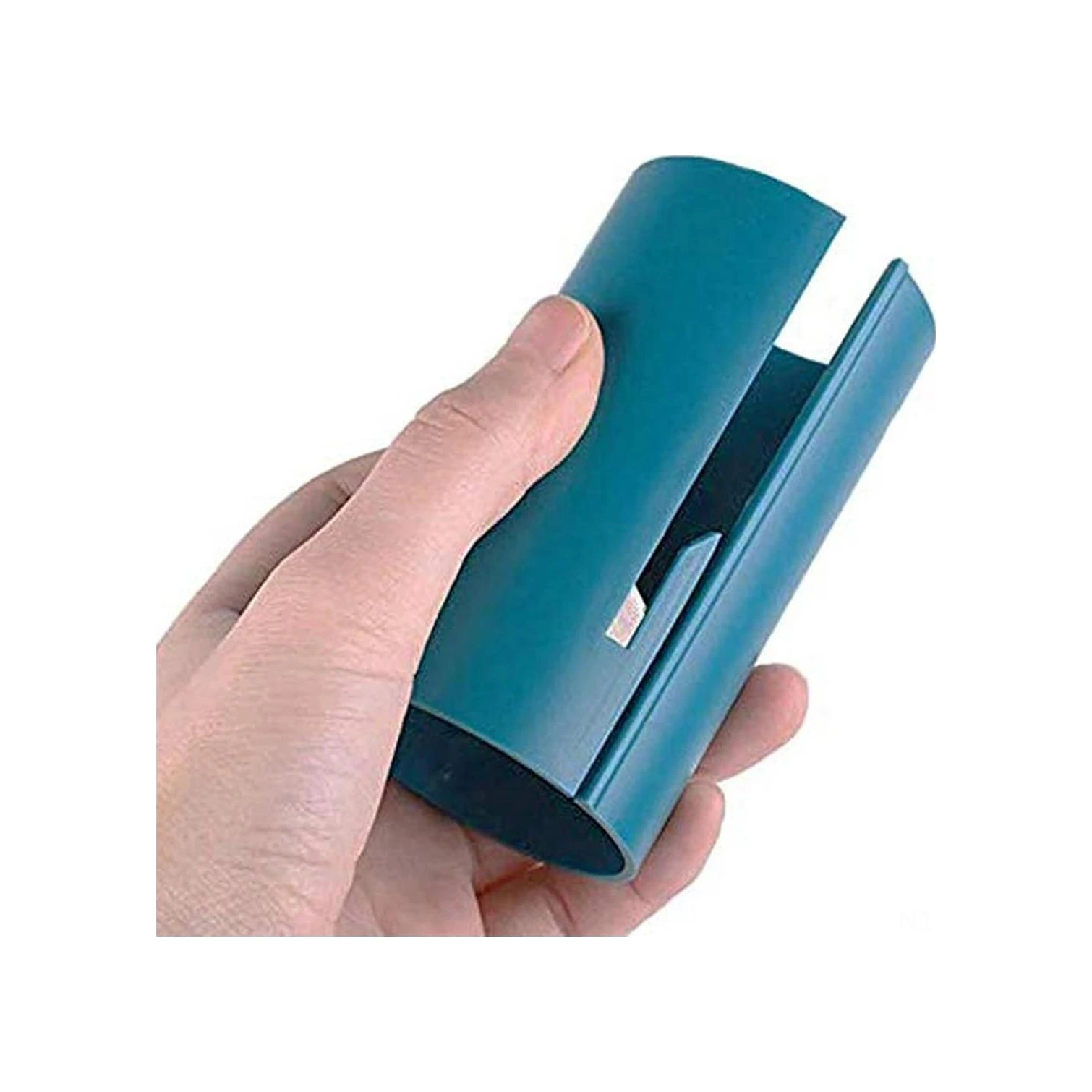 Youtek Güvenli Dudaklı Paket Kağıdı Kesici - Esnek Menteşeli, Doğru Çizgi Kesimi, Zaman Tasarrufu Sağlar Abs Malzeme, Yeşil 1 Adet