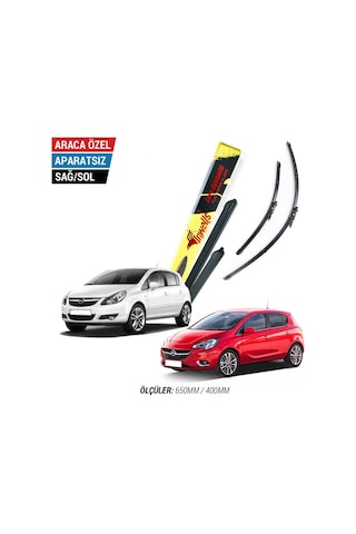 Opel Corsa D / E İnwells Muz Silecek Takımı 2006-2019