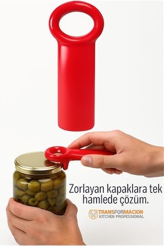 Kavanoz Açacağı Konserve Açacağı -vakumlu Kapak Açma Aparatı