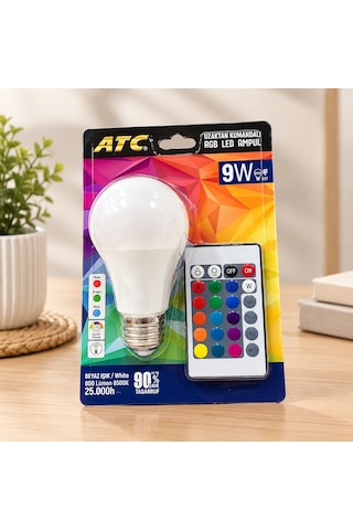 Kumandalı Rgb Led Ampul 9 W