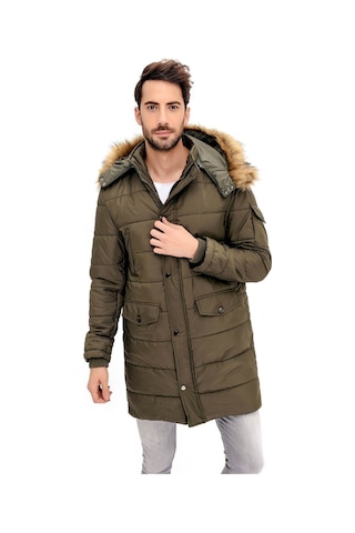 Plt8636 Dewberry Erkek Palto-haki Haki