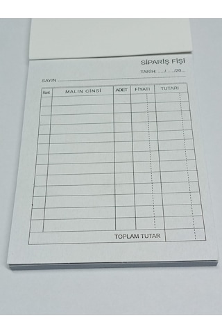 Ulaş Sipariş Fişi 1-50 Otokocopili 12Li Paket