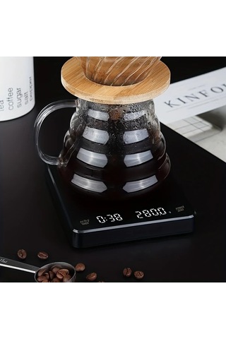 Xuweiwei Siyah Ck2150 Yüksek Hassasiyetli Dijital Mutfak Tartısı Lcd Ekran Otomatik Kapanma 6.61lb 0.1g Pil İle Çalışan Çok Fonksiyonlu Bar Siyah