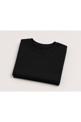 Masal Bebe Kids Unisex Çocuk Basic Siyah Takım Tişört