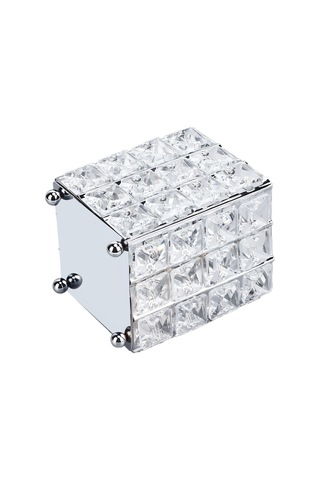 Springsun Gümüş Metal Ve Kristal Dekoratif Saklama Kutusu - Ev Dekorasyonu, Mükemmel Hediye, Küçük Alet Ve Mücevher Saklama Kabı Perliten Yumuşak Paketleme Çok Renkli