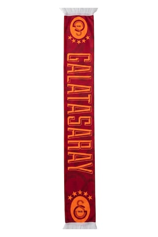 Galatasaray Lisanslı Sarı Kırmızı Şal Atkı Kırmızı - Sarı