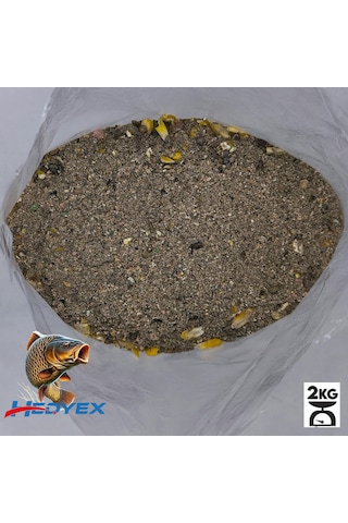 Hedyex 2kg Sazan Tozu Yüksek Proteinli Özel Katkılı Sazan Alabalık Avı Toz Yem