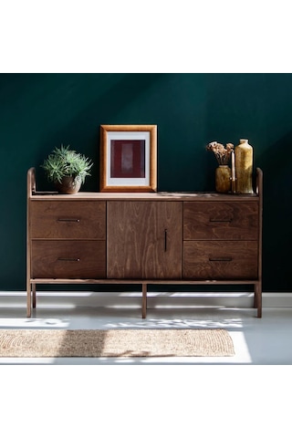 Woodesk Tesoro, Ahşap, Dolap Ve Konsol, 140x90, Ceviz Renk