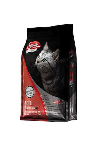 Energy Sığır Etli Yetişkin Kedi Maması 4 x 500 G