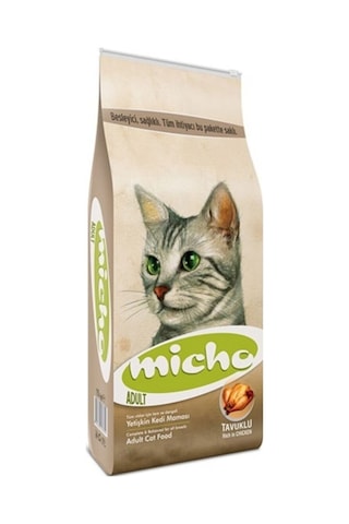 Micho Tavuklu Yetişkin Kedi Maması Orijinal Kapalı Ambalaj 2 Paket X 3 Kg Toplam 6 Kg.