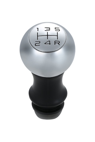 Kangvka Peugeot İçin Manuel 5 Vitesli Krom Kaplama Vites Çubuğu Kafa 307, 308, 408, 2008, 206, 207, 208, 301, 3008 Uyumlu Gümüş