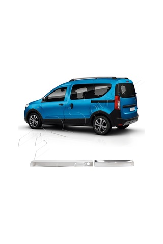 Dacia Dokker Uyumlu 2012-2021 Krom Bagaj Çıtası Paslanmaz Çelik