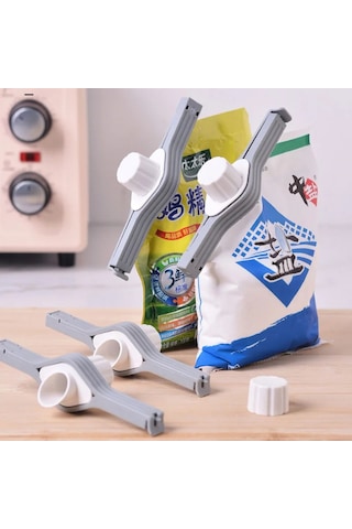 Vidalı Kapak Sızdırmazlık Klipsi Baharat Çantası Süt Tozu Tuz Çok Renkli