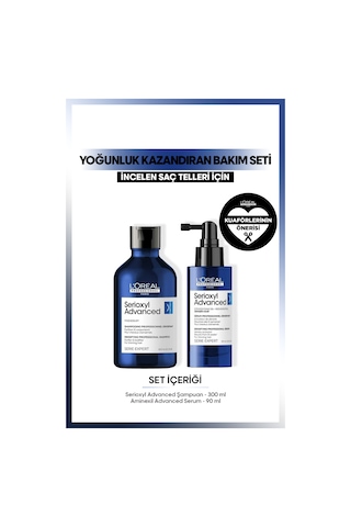 L'Oréal Professionnel Serie Expert Serioxyl Advanced Şampuan 300 ML + Serum 90 ML
