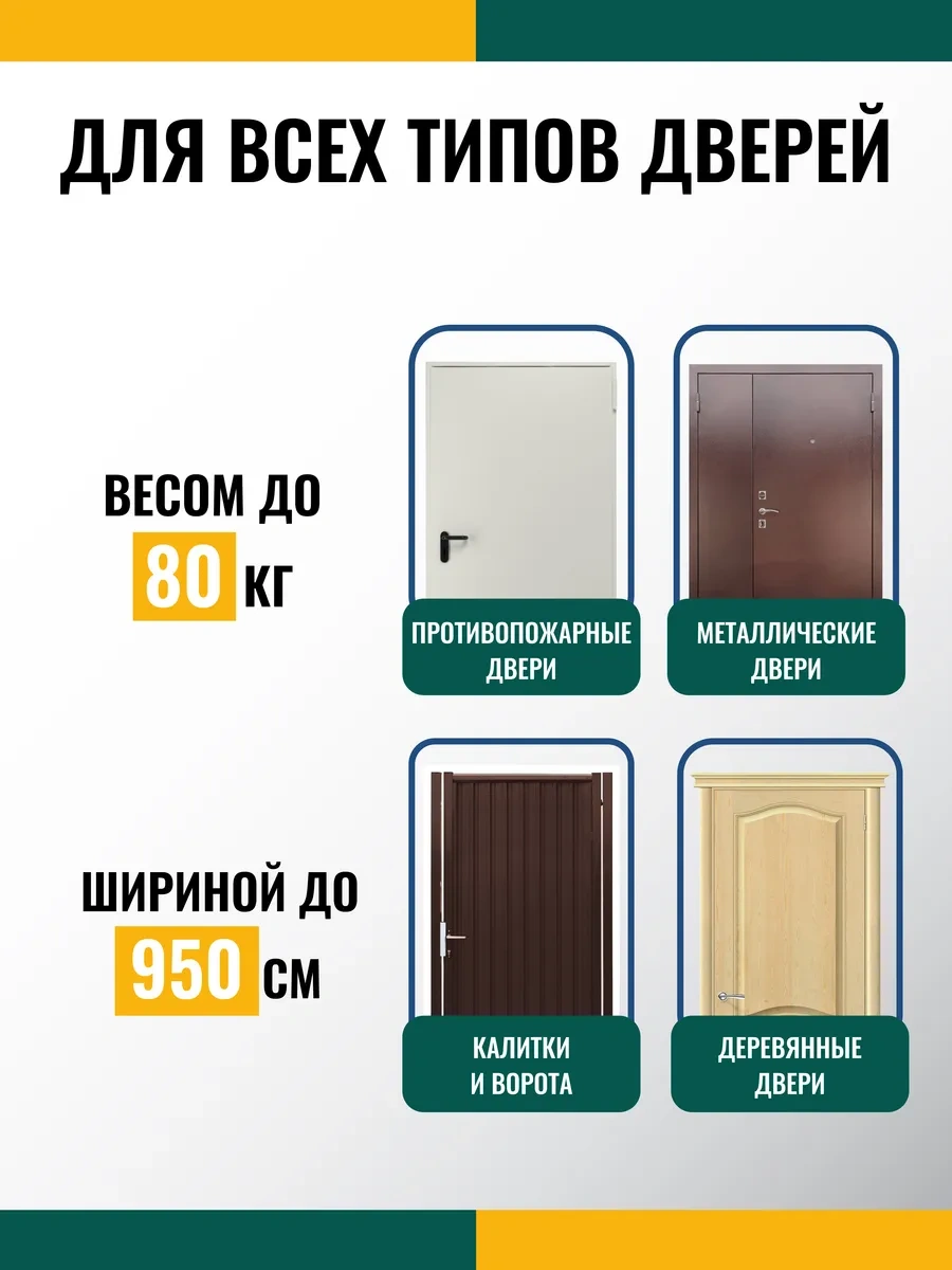 Dorf Kapı Kapama Aracı, Don Dirençli, 80 Kg'a Kadar, Antrasit 186708392