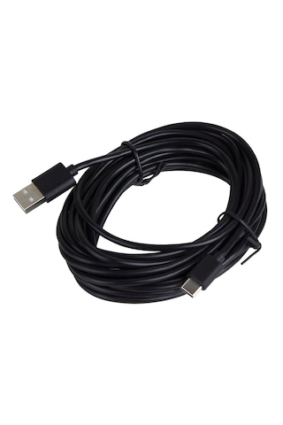 Cr70 5 Metre Usb-a'dan Type-c'ye Hızlı Şarj Ve Data Kablosu Ekstra Uzun, Dayanıklı Araç / Güvenlik Kamerası Ve Ev Şarj Kablosu 5 Mt