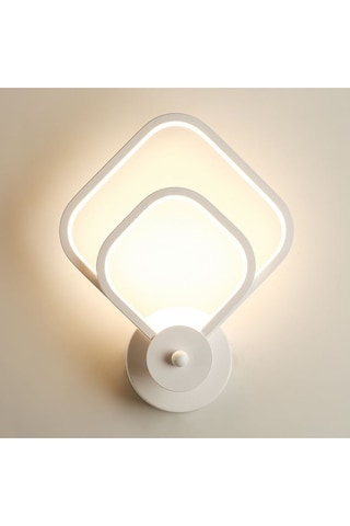 İç İçe Kare Plafonyer Beyaz Işık Ultra Power Avize Aplik Avizei