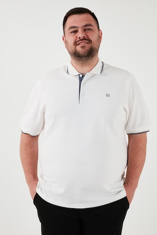 Buratti Büyük Beden Pamuklu Regular Fit Erkek Polo Yaka T Shirt 5902118B Beyaz