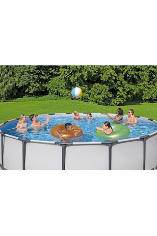 Bestway 5612z Steel Pro Max Prefabrik Yer Üstü Çember Havuz Seti 4,88 M X 1,22 M