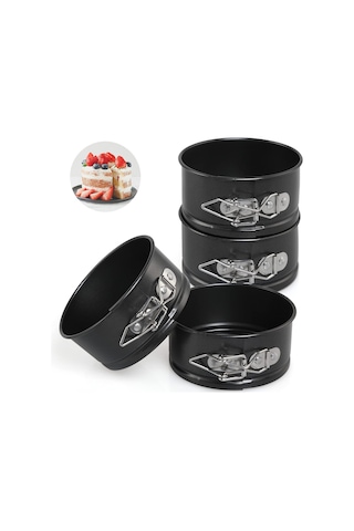 Pieces Siyah, 11 Cm Kekler İçin 4 İnç Mini Yaylı Kalıp Diğer