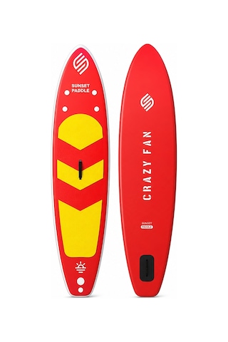 Crazy Fan Sarı Kırmızı Şişme Sup Board / Paddle Board 320 Cm