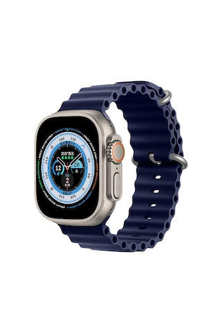 Apple Uyumlu Watch 49 MM Ultra Seri Seaflex Ocean Silikon Kordon