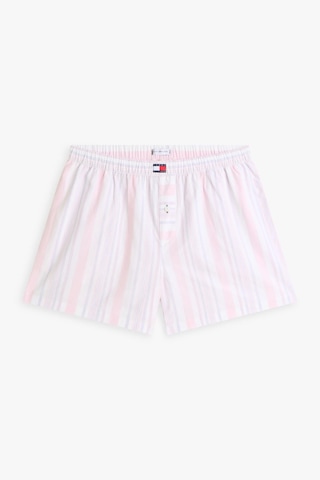 Tommy Hilfiger Kadın Pembe Poplin Çizgili Şort-14668