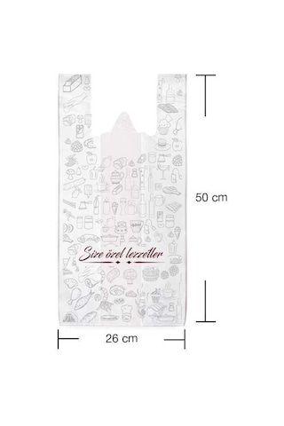 Hışır Poşet Orta Boy 26X50 Cm - 150 Adet N11.817