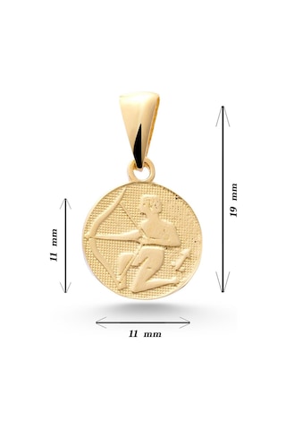 Sefa Gold 14 Ayar Altın Yay Burcu Kolye Ucu