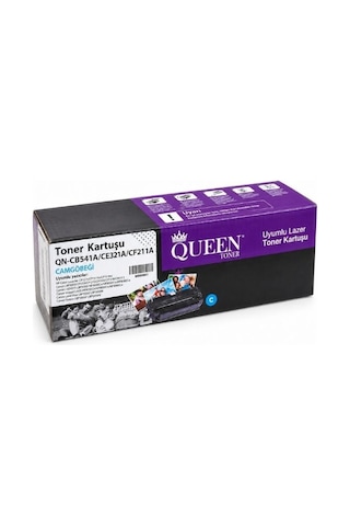 Queen Qn-cb541a Ce321a Cf211a Uyumlu Cyan Toner Kartuşu