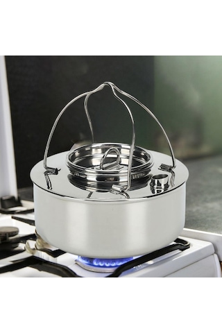 Suntek Kamp Su Isıtıcısı Çaydanlık Kamp Tencere Açık Rv Gri