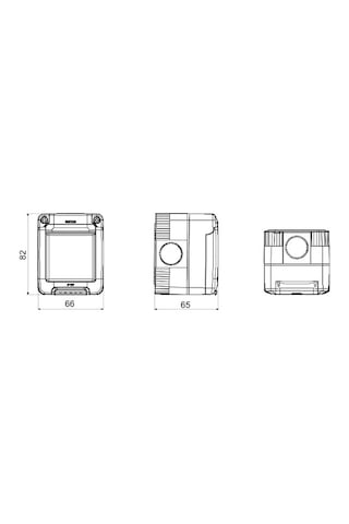 Gewiss System 27 Combi Dış Mekan Korumalı Sıva Üstü Kapaklı Priz