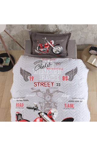 Clasy Tek Kişilik 4 Mevsim Kapitone Nevresim Seti Street King