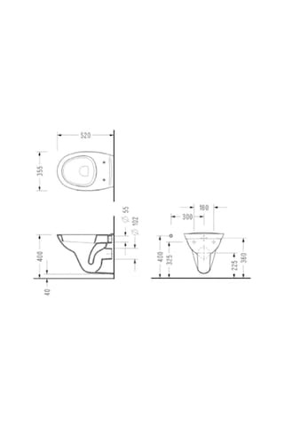 Serel Basic Kanalsız 52 Cm Klozet+serel Gediz Durolast Klozet Kapağı